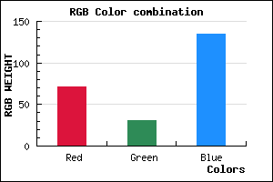rgb background color #471F87 mixer