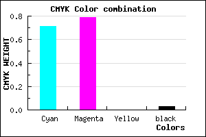 #4735F7 color CMYK mixer