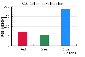rgb background color #4736BB mixer