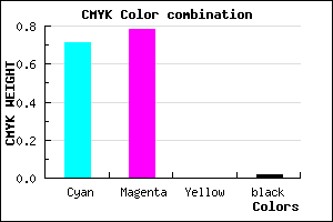 #4736F9 color CMYK mixer