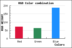 rgb background color #473FBB mixer