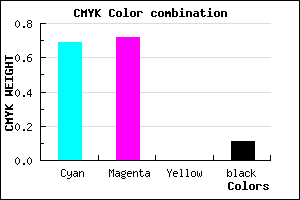 #4740E4 color CMYK mixer