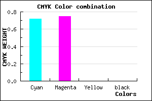 #4741FF color CMYK mixer