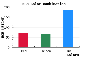 rgb background color #4742B8 mixer