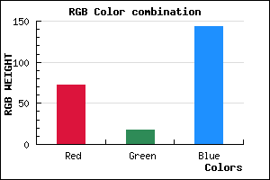 rgb background color #48118F mixer