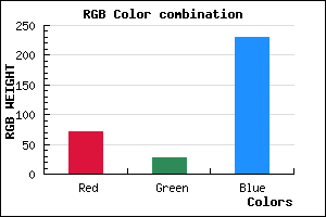 rgb background color #481CE6 mixer