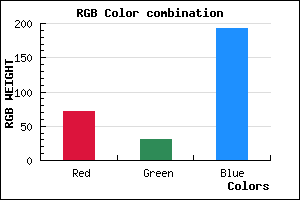 rgb background color #481EC0 mixer