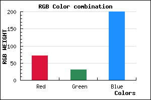 rgb background color #481EC8 mixer