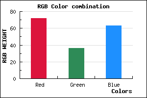 rgb background color #48243F mixer