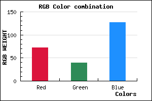 rgb background color #48277F mixer