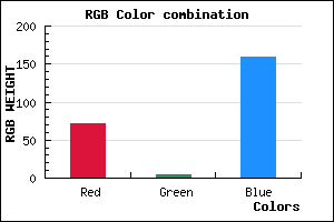 rgb background color #48049F mixer
