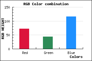 rgb background color #482C74 mixer