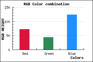 rgb background color #482C7C mixer