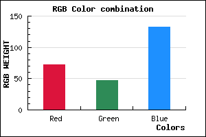 rgb background color #482F85 mixer