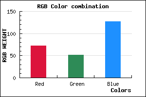 rgb background color #48337F mixer