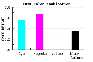 #4836A5 color CMYK mixer