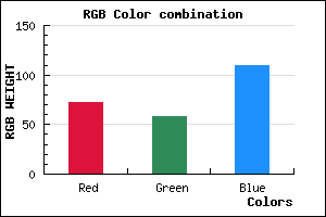 rgb background color #483A6D mixer