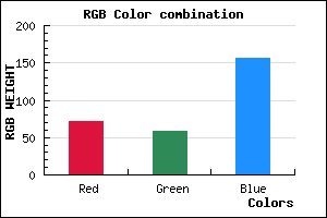 rgb background color #483A9C mixer