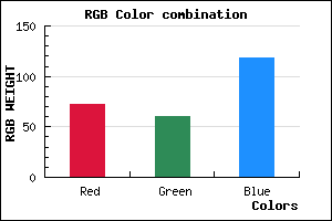 rgb background color #483C76 mixer