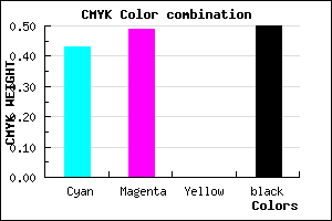 #48417F color CMYK mixer