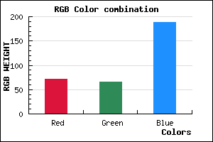 rgb background color #4841BC mixer