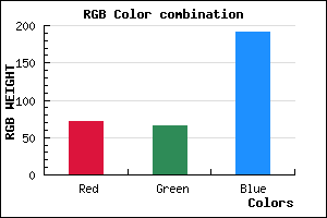 rgb background color #4841BF mixer