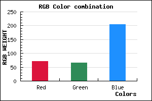 rgb background color #4841CD mixer