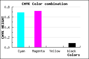 #4841EB color CMYK mixer