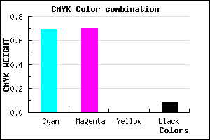 #4845E7 color CMYK mixer