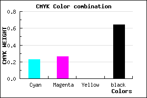 #48455D color CMYK mixer