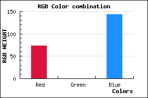 rgb background color #49008F mixer