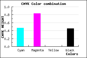 #49178B color CMYK mixer