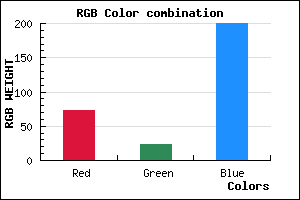rgb background color #4917C8 mixer