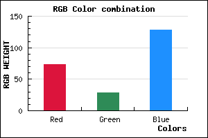 rgb background color #491C80 mixer