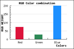 rgb background color #491CC8 mixer