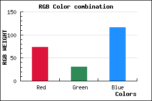 rgb background color #491F74 mixer