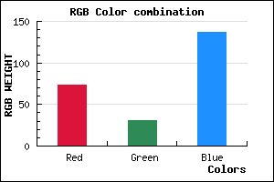 rgb background color #491F89 mixer