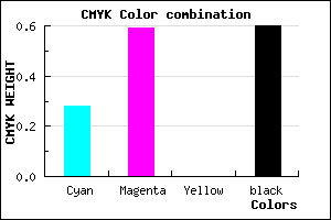 #492A66 color CMYK mixer