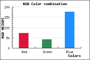 rgb background color #492BB1 mixer