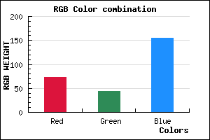 rgb background color #492C9B mixer
