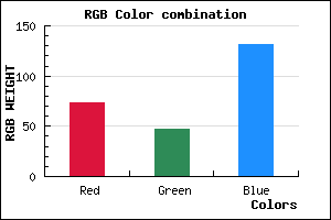 rgb background color #492F83 mixer