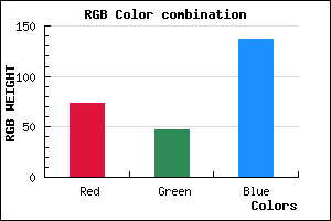 rgb background color #492F89 mixer