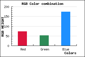 rgb background color #4934AE mixer