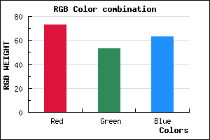 rgb background color #49353F mixer