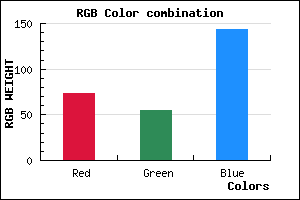 rgb background color #49378F mixer