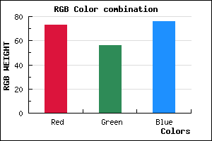 rgb background color #49384C mixer