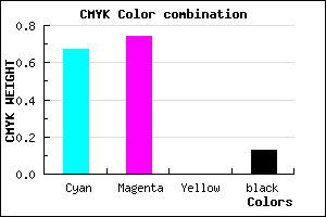 #4939DF color CMYK mixer