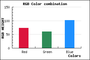 rgb background color #493C66 mixer
