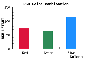 rgb background color #493F73 mixer
