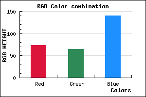 rgb background color #49418C mixer